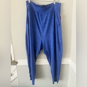 Free people movement women’s Diya Harem Blue Relaxed Fit Pants size lg NWT